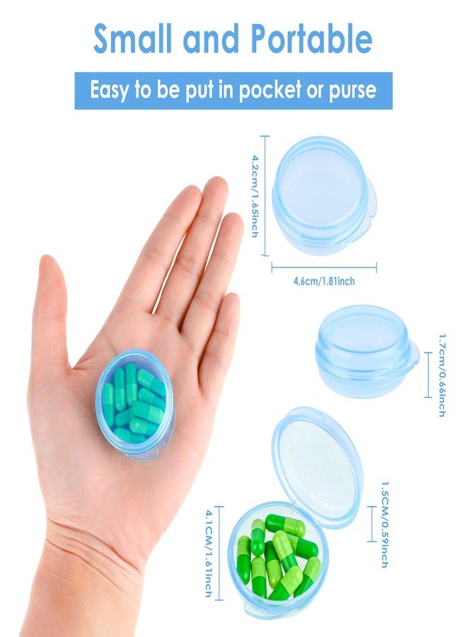 Amabro Small Pill Organizer Box, 7 PCS Travel Pill Cases Portable Pill Container Daily Mini Pill Case Holder for Pocket Purse Briefcase Pills Medicine Cod Liver Oil Storage Box Earplug Case - Image 3
